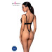 Боди из экокожи Celine Body black L/XL - Passion: с доступом, открытый