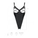 Боди из экокожи Celine Body black L/XL - Passion: с доступом, открытый