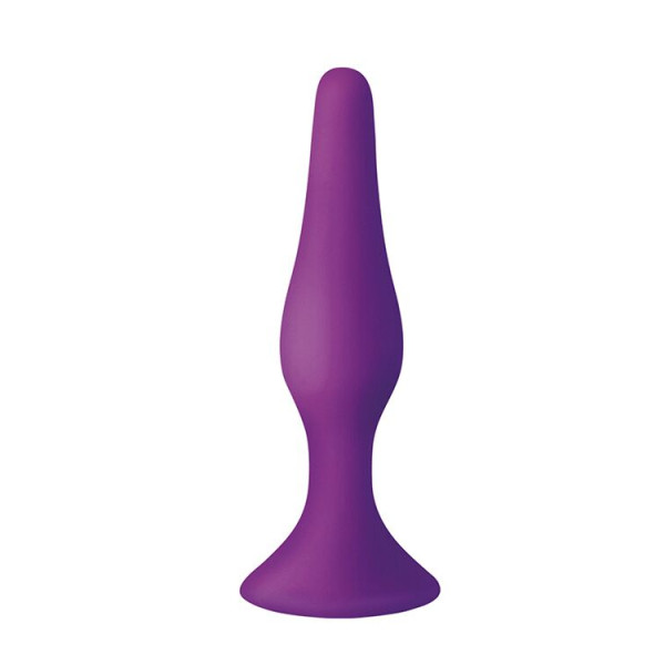 Анальная пробка на присоске MAI Attraction Toys №34 Purple, длина 12,5 см, диаметр 3,2 см