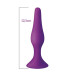 Анальная пробка на присоске MAI Attraction Toys №34 Purple, длина 12,5 см, диаметр 3,2 см