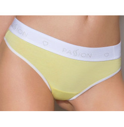 Спортивные трусики-стринги Passion PS007 PANTIES yellow, размер S