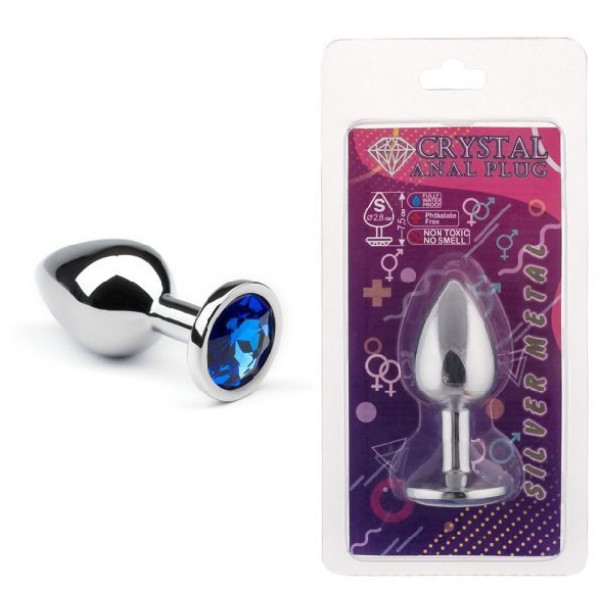 Анальная пробка, Silver Sapphire, S