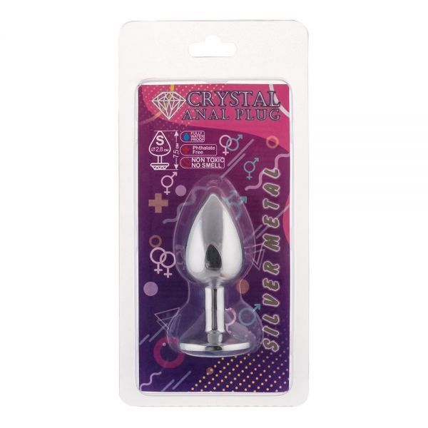 Анальная пробка, Silver Sapphire, S