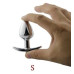 Анальная пробка якорь с кристаллом White, размер S