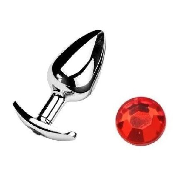 Анальная пробка якорь с кристаллом RED, размер S,