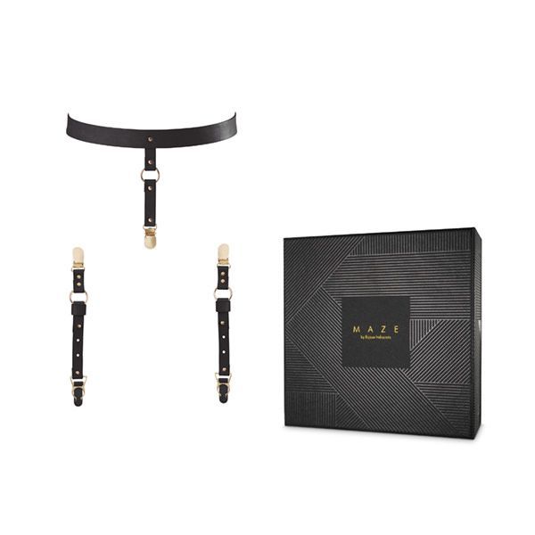 Подтяжки Bijoux Indiscrets MAZE - Black
