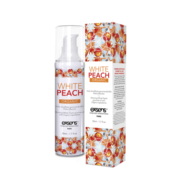 Массажное масло EXSENS Organic White Peach, съедобное