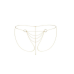 Цепочка трусики Bijoux Indiscrets Magnifique Bikini Chain - Gold
