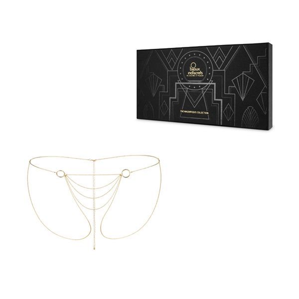 Цепочка трусики Bijoux Indiscrets Magnifique Bikini Chain - Gold