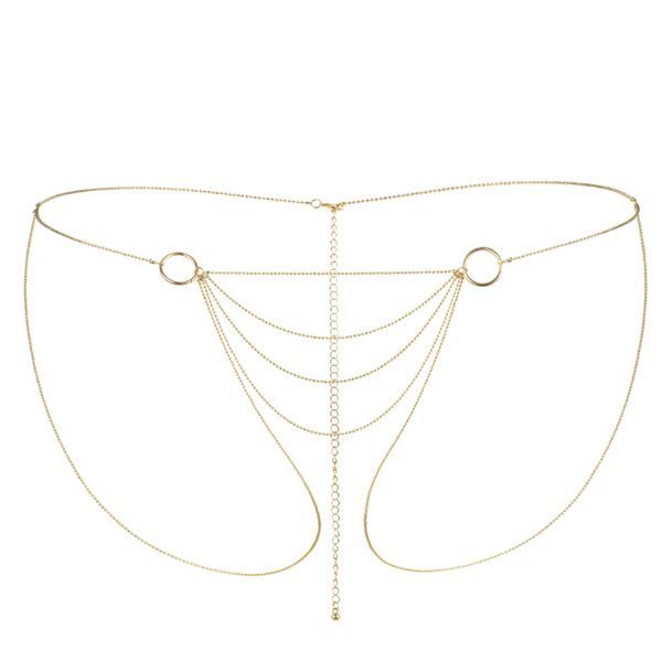 Цепочка трусики Bijoux Indiscrets Magnifique Bikini Chain - Gold