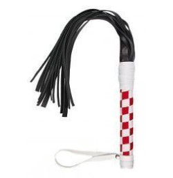 Флогер VIP Leather Floger White&Red