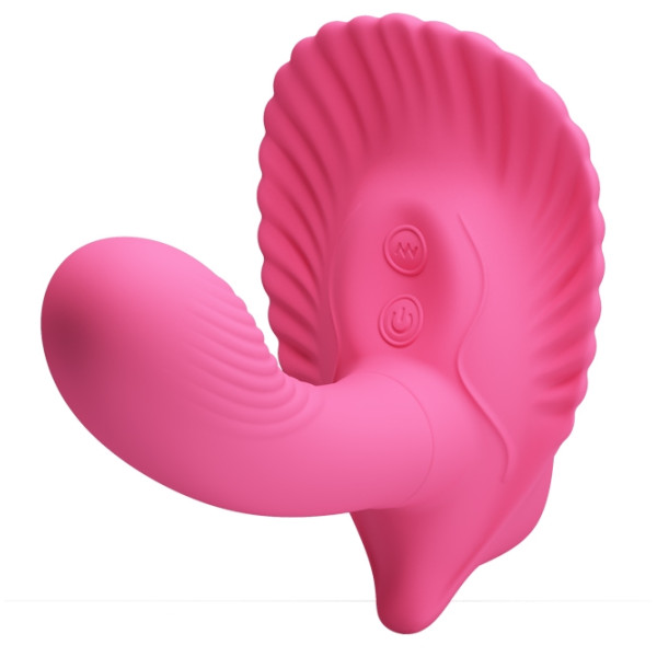 Вибробабочка с стимулятором клитора PRETTY LOVE - Powerful Shell Stimulator 