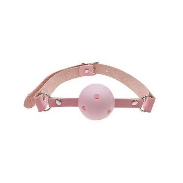 Кляп шар Classic plastic Pink,