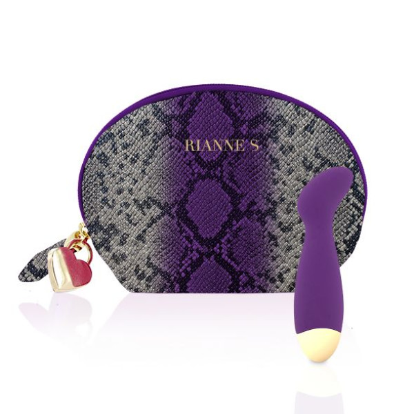 Вибратор для точки G Rianne S: Boa Mini Purple, 10 режимов работы, 14 см