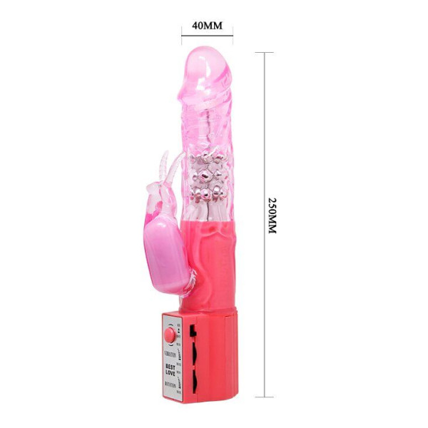 Вибратор с cтимулятором клитора Cute baby vibrator
