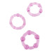 Набор из 3 шт эрекционных колец STAY HARD - Three Rings Purple