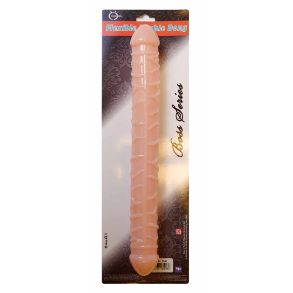 Двойной фаллоимитатор Boss Series: Flexible Double Dong Skin