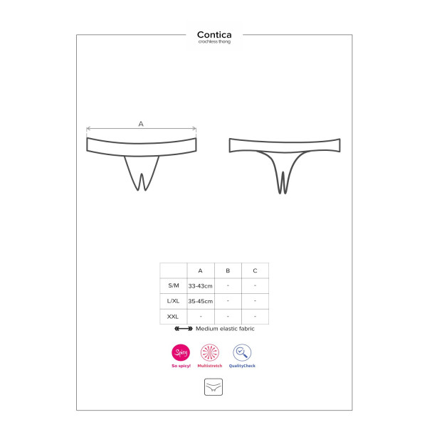 Открытые трусики Obsessive Contica S/M