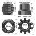 Набор из 4 эрекционных колец STAY HARD Cock Ring Set Black
