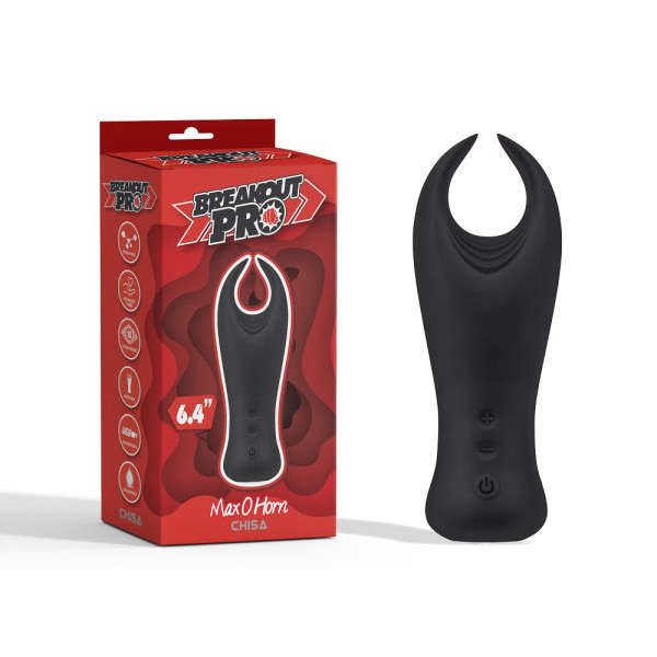 Мастурбатор с вибростимуляцией CHISA Breakout Pro - Max O Horn, Black