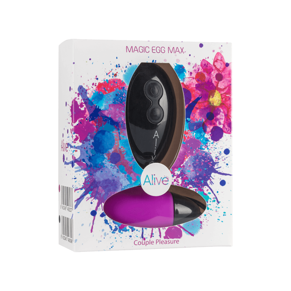 Мощное виброяйцо Alive Magic Egg MAX Violet с пультом