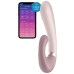 Смарт вибратор кролик с подогревом Satisfyer Heat Wave Mauve с управлением через смартфон, 12 режимов, 20 см