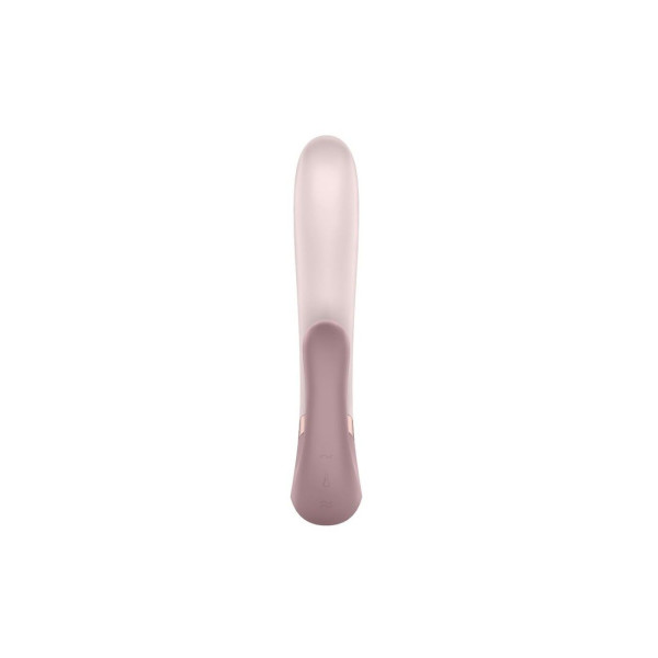 Смарт вибратор кролик с подогревом Satisfyer Heat Wave Mauve с управлением через смартфон, 12 режимов, 20 см