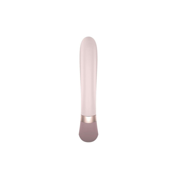 Смарт вибратор кролик с подогревом Satisfyer Heat Wave Mauve с управлением через смартфон, 12 режимов, 20 см