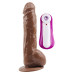 Реалистичный вибратор на присоске GHISA JEFF STRYKER 8.9" Vibrating Dildo - Brown