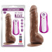 Реалистичный вибратор на присоске GHISA JEFF STRYKER 8.9" Vibrating Dildo - Brown