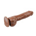 Реалистичный вибратор на присоске GHISA JEFF STRYKER 8.9" Vibrating Dildo - Brown