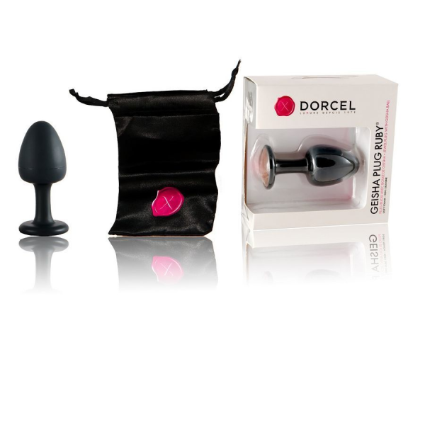Анальная пробка Dorcel Geisha Plug Ruby M внутри с шариком 