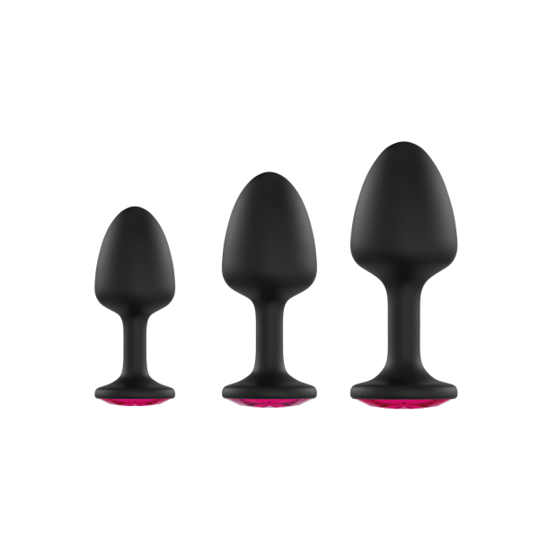Анальная пробка Dorcel Geisha Plug Ruby M внутри с шариком 