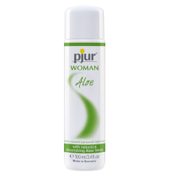 Лубрикант на водной основе pjur Woman Aloe с экстрактом алоэ, увлажняющий, без парабенов, 100 мл