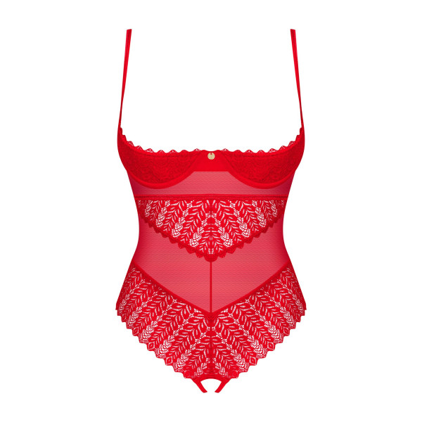 Боди Obsessive Ingridia crotchless teddy XS/S