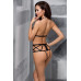Откровенное боди с элементами стреп JADE BODY black XXL/XXXL