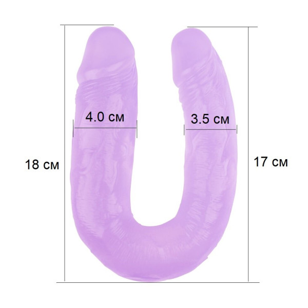 Двойной фаллоимитатор CHISA 14 Inch Dildo, Purple
