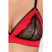 Комплект белья RODOS SET red L/XL: лиф, стринги, пояс для чулок