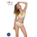 Спортивный топ с двойными бретелями Passion PS007 TOP yellow, размер S