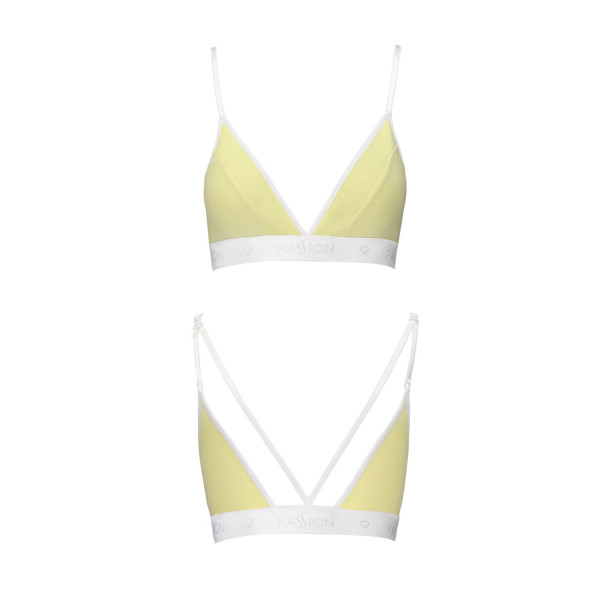 Спортивный топ с двойными бретелями Passion PS007 TOP yellow, размер S