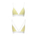 Спортивный топ с двойными бретелями Passion PS007 TOP yellow, размер S