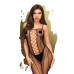 Бодистокинг со шнуровкой и вертикальными швами Penthouse - Drop-dead Tasty Black размер XL