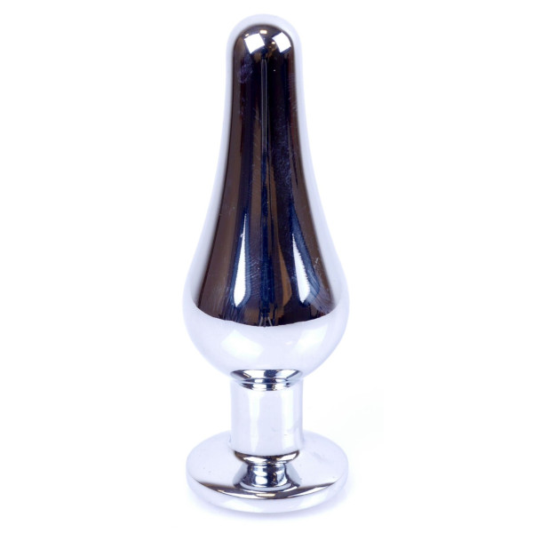 Анальная пробка Boss Series - Jewellery Silver BUTT PLUG Red