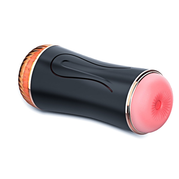 Мастурбатор с двумя входами FOXSHOW Vibrating Masturbation Cup USB 10 function + Interactive Function Black