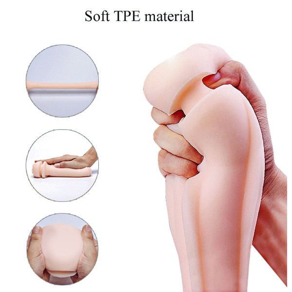 Мастурбатор с двумя входами FOXSHOW Vibrating Masturbation Cup USB 10 function + Interactive Function Black