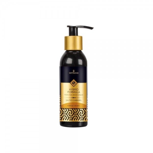 Смазка водно-силиконовая Sensuva Hybrid Salted Caramel без сахара, можно для оральных ласк, 57 мл
