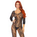 Бодистокинг Leg Avenue Swirl Lace Bodystocking One size Black, ажурная ткань, доступ