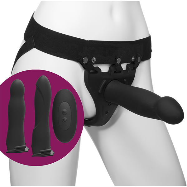 Набор для страпона с вибрацией Doc Johnson Body Extensions
