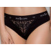 Трусики с широкой резинкой и кружевом Passion PS001 PANTIES black, размер S