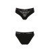 Трусики с широкой резинкой и кружевом Passion PS001 PANTIES black, размер S